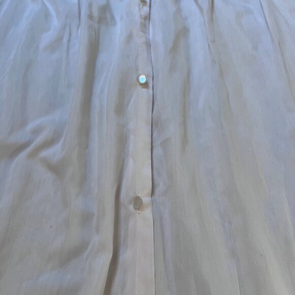 Vintage Vanity Fair Ivory Lace Floral Embroidered Nightgown Size Small - Picture 3 of 13